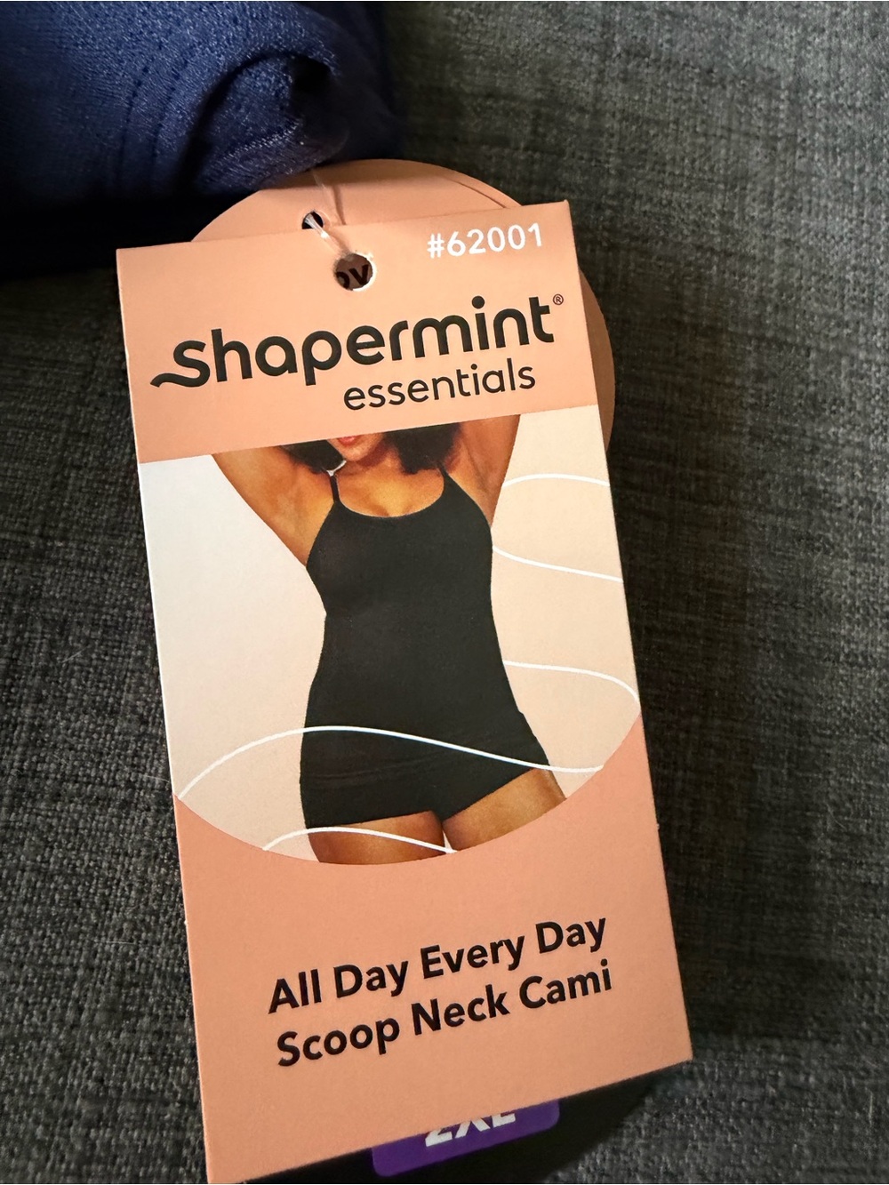 Shapermint Essentials Scoop Neck Cami - Navy